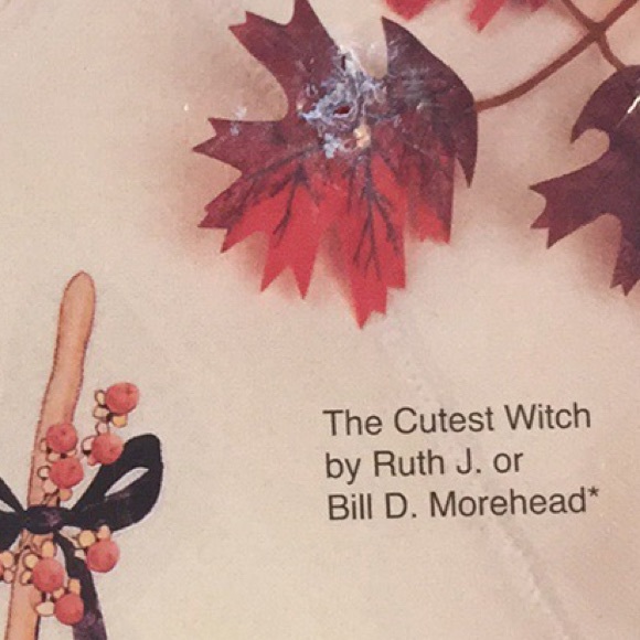 Cute Witch Halloween Trick Or Treat Iron On Vintage Appliqué - Picture 12 of 13